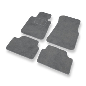 Alfombrillas de Velour adecuadas para BMW 1 F20 Hatchback (2011-2019) - alfombras para coche - Premium color gris