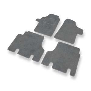 Alfombrillas de Velour adecuadas para Mercedes-Benz Vito W639 Furgoneta (2003-2014) - alfombras para coche - Premium color gris