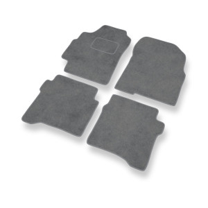 Alfombrillas de Velour adecuadas para Nissan Primera III P12 Familiar, Liftback, Berlina (2002-2008) - alfombras para coche - Premium color gris