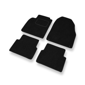 Alfombrillas de fieltro adecuadas para Saab 9-3 II Cabrio, SportCombi, SportBerlina (2002-2012) - alfombras para coche - color negro