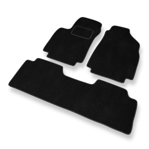 Alfombrillas de Velour adecuadas para Hyundai Matrix Monovolumen (2001-2010) - alfombras para coche - Premium color negro