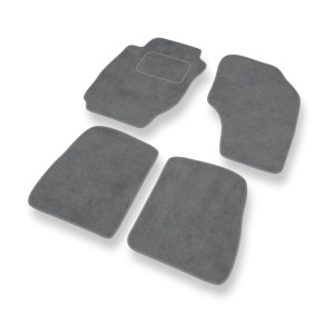 Alfombrillas de Velour adecuadas para Toyota RAV4 I SUV (1994-2000) - alfombras para coche - Premium color gris