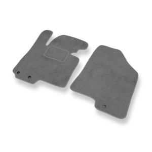 Alfombrillas de Velour adecuadas para Kia Sportage III SUV (2010-2016) - alfombras para coche - Premium color gris