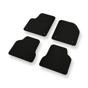 Alfombrillas de fieltro adecuadas para Jeep Cherokee V SUV (2014-2020) - alfombras para coche - color negro