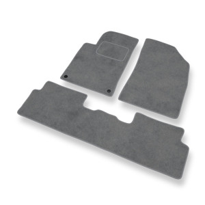 Alfombrillas de Velour adecuadas para Peugeot 508 Liftback, Berlina, SW (2011-2017) - alfombras para coche - Premium color gris