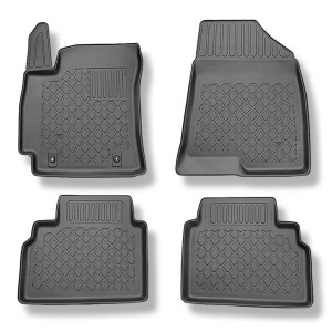 Alfombrillas de TPE adecuadas para Hyundai Kona II SUV (04.2023-....) - no para la versión eléctrica; también con tracción híbrida - alfombras para c