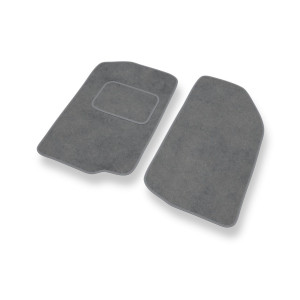 Alfombrillas de Velour adecuadas para SEAT Toledo I Liftback (1991-1999) - alfombras para coche - Premium color gris