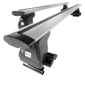 Portaequipajes de techo adecuadas para Kia Sportage mk II SUV (2004-2009) - baca plata para coche - barras para techo de coche - sin puntos de montaj