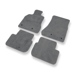 Alfombrillas de Velour adecuadas para Lexus GS II Berlina (1997-2004) - alfombras para coche - Premium color gris