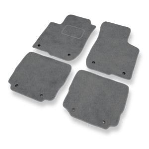 Alfombrillas de Velour adecuadas para Audi A3 I 8L Hatchback (1996-2003) - alfombras para coche - Premium color gris