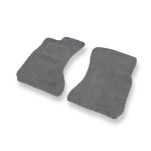 Alfombrillas de Velour adecuadas para Daihatsu Terios I SUV (1997-2005) - alfombras para coche - Premium color gris