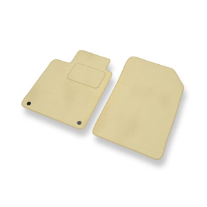 Alfombrillas de Velour adecuadas para Renault Laguna III Coupé, Sport Tourer, Hatchback (2007-2015) - alfombras para coche - Premium color beige