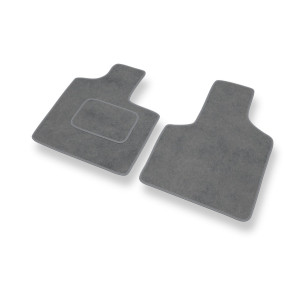 Alfombrillas de Velour adecuadas para Chrysler Grand Voyager III Monovolumen (1996-2000) - alfombras para coche - Premium color gris