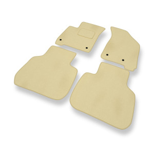 Alfombrillas de Velour adecuadas para Fiat Freemont Crossover (2011-2016) - alfombras para coche - Premium color beige