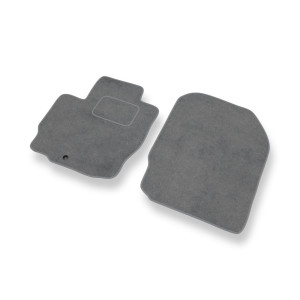 Alfombrillas de Velour adecuadas para Mitsubishi Colt VII Hatchback (2008-2012) - alfombras para coche - Premium color gris