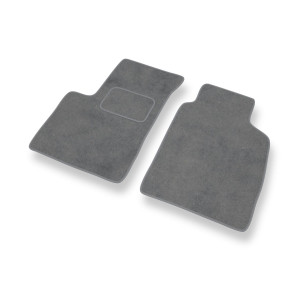 Alfombrillas de Velour adecuadas para Fiat Panda II Hatchback, Furgoneta (2003-2012) - alfombras para coche - Premium color gris