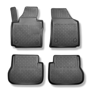 Alfombrillas de TPE adecuadas para Volkswagen Caddy Familiar (2004-10.2020) - 5 plazas, sin tercera fila - alfombras para coche