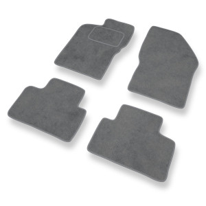 Alfombrillas de Velour adecuadas para Alfa Romeo 147 Hatchback (2000-2010) - alfombras para coche - Premium color gris