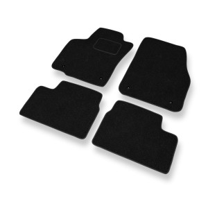 Alfombrillas de fieltro adecuadas para Opel Astra H Caravan, Hatchback, Cabrio, Berlina (2004-2012) - alfombras para coche - color negro