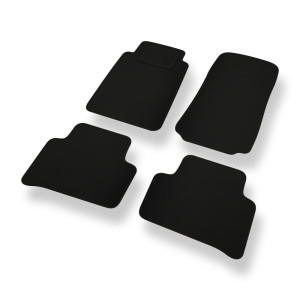 Alfombrillas de fieltro adecuadas para Mercedes-Benz C klasa W202 Familiar, Berlina (1997-2003) - alfombras para coche - color negro