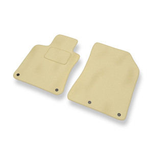 Alfombrillas de Velour adecuadas para Peugeot 308 II Hatchback (2013-2021) - alfombras para coche - Premium color beige