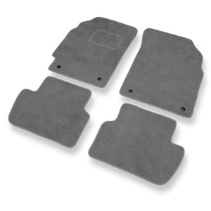 Alfombrillas de Velour adecuadas para Chevrolet Spark II M300 Hatchback (2010-2015) - alfombras para coche - Premium color gris