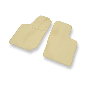 Alfombrillas de Velour adecuadas para Opel Corsa B Coupé (1992-2000) - alfombras para coche - Premium color beige