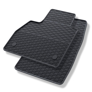 Alfombrillas de goma adecuadas para Mercedes-Benz Citan Furgoneta (2012-2021) - alfombras para coche - negro - 2 unidades
