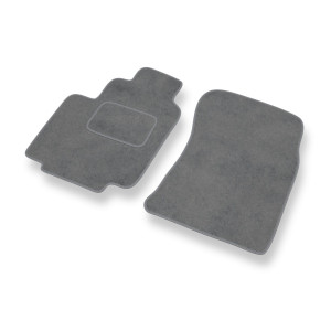 Alfombrillas de Velour adecuadas para Daewoo Musso SUV (1995-2005) - alfombras para coche - Premium color gris