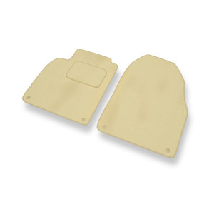 Alfombrillas de Velour adecuadas para Saab 9-3 II Cabrio, SportCombi, SportBerlina (2002-2012) - alfombras para coche - Premium color beige