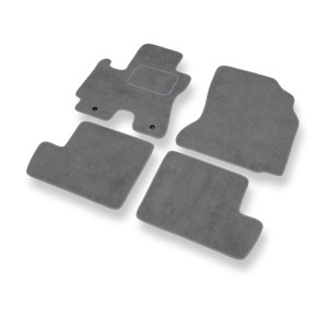 Alfombrillas de Velour adecuadas para Toyota RAV4 II SUV (2000-2005) - alfombras para coche - Premium color gris