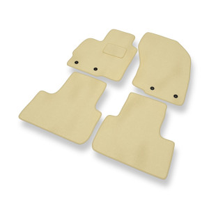 Alfombrillas de Velour adecuadas para Citroen C4 Aircross SUV (2012-2017) - alfombras para coche - Premium color beige