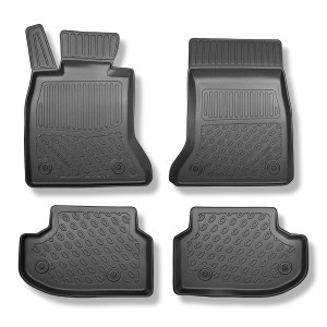 Alfombrillas de TPE adecuadas para BMW 5 F11 Touring (2013-04.2017) - sin X-drive; espacio de guías de los asientos delanteros (parte trasera) 365 mm
