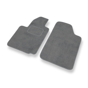 Alfombrillas de Velour adecuadas para Citroen C2 Hatchback (2003-2010) - alfombras para coche - Premium color gris