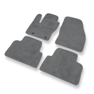 Alfombrillas de Velour adecuadas para Ford Kuga I SUV (2008-2012) - alfombras para coche - Premium color gris