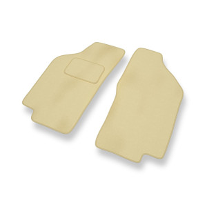 Alfombrillas de Velour adecuadas para Lancia Delta II Hatchback (1993-1999) - alfombras para coche - Premium color beige