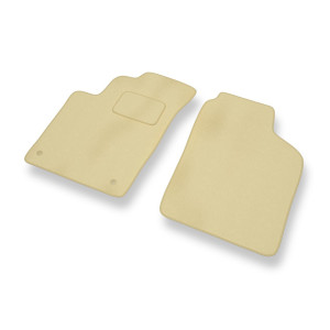 Alfombrillas de Velour adecuadas para Kia Picanto I Hatchback (2004-2010) - alfombras para coche - Premium color beige