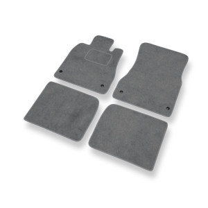 Alfombrillas de Velour adecuadas para Lexus LS III XF30 Berlina (2000-2006) - alfombras para coche - Premium color gris