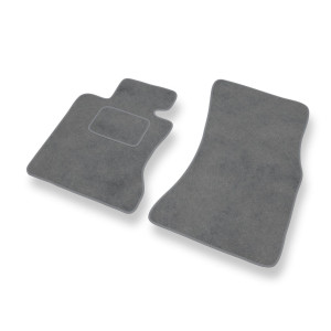 Alfombrillas de Velour adecuadas para BMW 5 M5 IV E60 Berlina (2005-2010) - alfombras para coche - Premium color gris