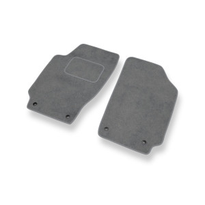 Alfombrillas de Velour adecuadas para Skoda Fabia I Hatchback, Familiar (1999-2007) - alfombras para coche - Premium color gris