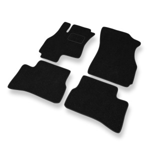 Alfombrillas de fieltro adecuadas para Hyundai Accent II Hatchback, Liftback, Berlina (2000-2005) - alfombras para coche - color negro