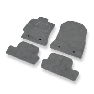 Alfombrillas de Velour adecuadas para Subaru BRZ Coupé (2012-2020) - alfombras para coche - Premium color gris