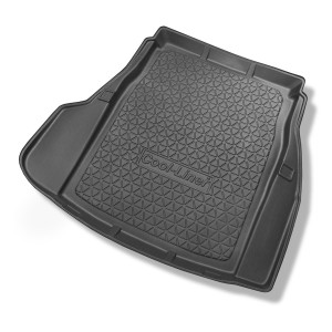 Alfombra para maletero adecuada para BMW 5 E60 Berlina (07.2003-02.2010) - Protector maletero - Alfombrilla maletero antideslizante - con compartimen