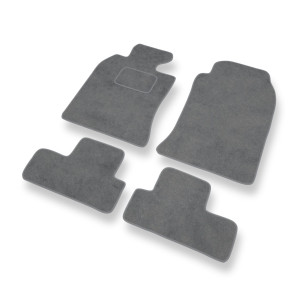 Alfombrillas de Velour adecuadas para Mini Cabrio I Cabrio (2004-2009) - alfombras para coche - Premium color gris