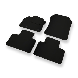 Alfombrillas de fieltro adecuadas para Renault Zoe I Hatchback (2012-2019) - alfombras para coche - color negro