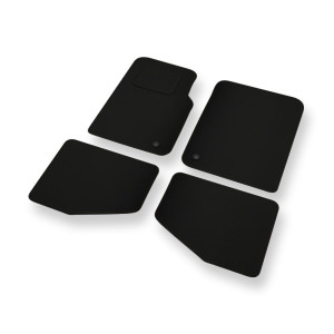 Alfombrillas de fieltro adecuadas para Jeep Wrangler II SUV (1996-2006) - alfombras para coche - color negro
