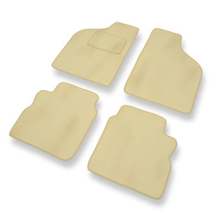 Alfombrillas de Velour adecuadas para Alfa Romeo 33 II Liftback, Sportwagon (1990-1995) - alfombras para coche - Premium color beige