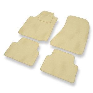 Alfombrillas de Velour adecuadas para Alfa Romeo Giulietta Hatchback (2010-2020) - alfombras para coche - Premium color beige
