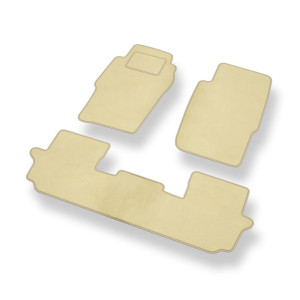 Alfombrillas de Velour adecuadas para Nissan Patrol GR SUV (1998-2010) 3 puertas - alfombras para coche - Premium color beige