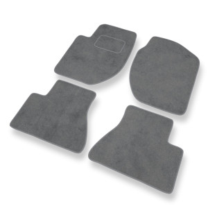 Alfombrillas de Velour adecuadas para Land Rover Freelander I SUV (1998-2006) - alfombras para coche - Premium color gris